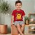 Conjunto Infantil Emoji Menino Camiseta e Shorts Rei Rex - Imagem 3