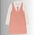 Conjunto Infantil Feminino Salopete Rosa em Veludo + Blusa Gola Alta - Carinhoso - Imagem 4