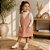 Conjunto Infantil Feminino Salopete Rosa em Veludo + Blusa Gola Alta - Carinhoso - Imagem 3