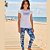 Conjunto Juvenil Feminino Blusa Estampada + Calça Legging Floral Carinhoso - Imagem 3