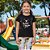 Conjunto Infantil Feminino Mickey e Minnie – Blusa Preta + Bermuda Estampada - Malwee Kids - Imagem 1