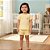 Conjunto Infantil Feminino Amarelo Blusa e Shorts com Estampa de Cerejinhas Malwee Kids - Imagem 4