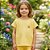 Conjunto Infantil Feminino Amarelo Blusa e Shorts com Estampa de Cerejinhas Malwee Kids - Imagem 3