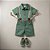 Body Social Bebê Menino  Verde com Gola Polo e Botões - Carinhoso - Imagem 6