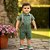 Body Social Bebê Menino  Verde com Gola Polo e Botões - Carinhoso - Imagem 7