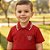 Conjunto Infantil  Polo Vermelha + Shorts Bege Malwee Kids - Imagem 4