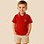 Conjunto Infantil  Polo Vermelha + Shorts Bege Malwee Kids - Imagem 2