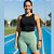 Shorts Selene Feminino Basico Sem Costura Canelado Fitness - Imagem 9