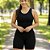 Shorts Selene Feminino Basico Sem Costura Canelado Fitness - Imagem 1