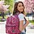 Mochila Abstrata- Rosa & Off White- 34x27x12cm - Imagem 1