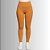 Calça Legging Selene Feminina Cós Alto Confortável Marrom Amarelado - Imagem 3