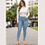 Calça Jeans Feminina Skinny Push Up Azul Claro – Cintura Média  Malwee - Imagem 1