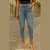 Calça Jeans Feminina Skinny Cropped Azul Claro – Cintura Média Malwee - Imagem 1