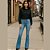Calça Jeans Feminina Small Flare Azul Médio – Cintura Alta Malwee - Imagem 1