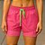 Shorts Duplo Feminino Rosa com Cordão Verde – Enfim - Imagem 3