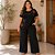 Blusa Feminina Plus Size em Viscose com Estampa Floral e Gola Redonda Cereja Rosa - Imagem 4