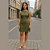 Vestido Feminino Curto Reto Acinturado com Zíper nas Costas Malwee - Imagem 5