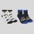 Kit 2 Pares de Meias 23/27 Infantil Cano Curto Batman - Imagem 3