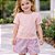 Conjunto Infantil Menina Blusa Texturizada e Shorts Estampado em Poliéster 4YOU- Cativa - Imagem 1