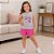 Conjunto Infantil Menina Blusa Estampada Sweet Shake e Shorts Texturizado 4YOU- Cativa - Imagem 4