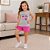 Conjunto Infantil Menina Blusa Estampada Sweet Shake e Shorts Texturizado 4YOU- Cativa - Imagem 5