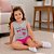 Conjunto Infantil Menina Blusa Estampada Sweet Shake e Shorts Texturizado 4YOU- Cativa - Imagem 6