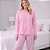 Pijama Feminino Manga Longa Rosa Malwee - Imagem 3