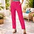 Calça Jogger Feminina Cargo em Viscolinho Pink com Bolsos Malwee - Imagem 1