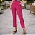 Calça Jogger Feminina Cargo em Viscolinho Pink com Bolsos Malwee - Imagem 3