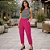 Calça Jogger Feminina Cargo em Viscolinho Pink com Bolsos Malwee - Imagem 1