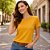 Blusa Gola Redonda Feminina e Mangas Curtas- Malwee - Imagem 1