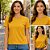 Blusa Gola Redonda Feminina e Mangas Curtas- Malwee - Imagem 3