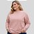 Blusão de Moletom Feminino Plus Size Manga Longa Gola Redonda Malwee - Imagem 2