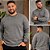 Blusão Moletom Masculino Plus Size Gola Redonda Canelada- Basicamente - Imagem 6