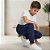 Calça Jogger Infantil Menino Moletom Com Punho Rei Rex - Imagem 6