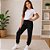 Calça Jogger Infantil Moletom Menina Com Punho Kely Kety - Imagem 5