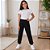 Calça Jogger Infantil Moletom Menina Com Punho Kely Kety - Imagem 6