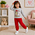 Conjunto Infantil Moletom Menina Blusa Estampada + Calça com Elástico Kely & Kety - Imagem 1