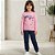 Conjunto Moletom Menina Inverno Blusa Estampada E Calça Lisa Kely Kety - Imagem 3