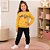 Conjunto Moletom Menina Inverno Blusa Estampada E Calça Lisa Kely Kety - Imagem 7