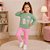 Conjunto Moletom Inverno Menina Blusa Beautiful E Calça Lisa Kely Kety - Imagem 2