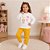Conjunto Moletom Inverno Menina Blusa Beautiful E Calça Lisa Kely Kety - Imagem 4