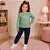 Conjunto Moletom Inverno Menina Blusa Love E Calça Lisa Kely Kety - Imagem 5