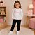 Conjunto Moletom Inverno Menina Blusa Love E Calça Lisa Kely Kety - Imagem 8