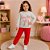 Conjunto Moletom Menina Blusa Love e Calça Kely Kety - Imagem 5