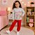 Conjunto Moletom Menina Blusa Love e Calça Kely Kety - Imagem 4