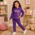 Conjunto Moletom Infantil Menina Inverno com Capuz Estampa Pretty Calça Lisa Sem Bolsos Kely & Kety - Imagem 5