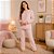 Pijama Feminino Soft Adulto Inverno Peluciado Quentinho Manga Longa Calça Longa Tardani - Imagem 16