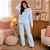 Pijama Feminino Soft Adulto Inverno Peluciado Quentinho Manga Longa Calça Longa Tardani - Imagem 12