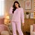 Pijama Feminino Soft Adulto Inverno Peluciado Quentinho Manga Longa Calça Longa Tardani - Imagem 6
